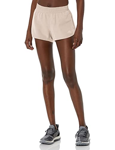 Short de course adidas Pacer 3-Stripes léger chiné respirant taille XXS