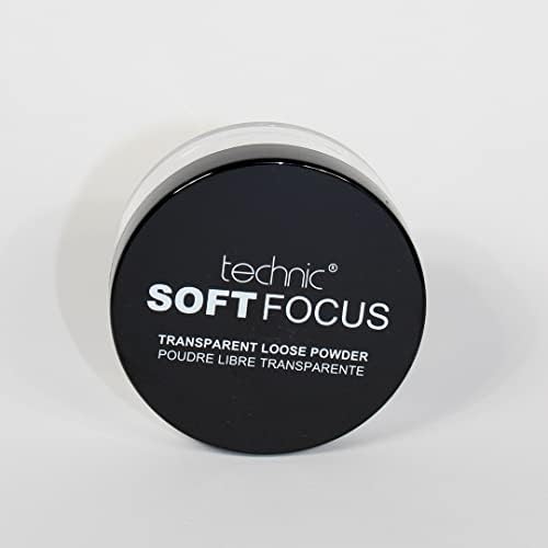 Technic Soft Focus Transparent Loose Powder - Silky & Lightweight Fixing Face Powder - Absorb Oil, Set Makeup And Hide Imperfections & Fine Lines - 50G