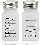 White Salt And Pepper Shakers Set,Kitchen Decor,Glass Blue Salt And Pepper Shakers Set,Cute Salt ...