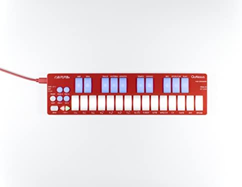 Keith McMillen Instruments QuNexus RED | 25 Key USB MIDI MPE Compatible LED Keyboard Controller, 3-Track Step Sequencer/Arpeggiator with Polyphonic Aftertouch and Selectable Per-Note Modulation