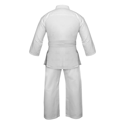 Antares Uniform for Kids & Adults Lightweight Student Gi Pants and Jackets for Martial Arts Uniform With Free Belt (White, 7) - Thumbnail 2