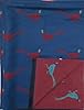 LilyRosa Pheasant Winter Scarf Reversible Cosy Warm Blanket Shawl Scarfs Navy Blue Green Grey Red Pink (Blue Red) #1