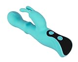Beau Coeur ORIVEN Slide Ring Rabbit Vibrator mit Nodding-Kopf & gleitendem Kugelring, 3 leise Motoren, 9 Modi je Funktion, G-Punkt & Klitoris Dual-Stimulation, USB, Silikon