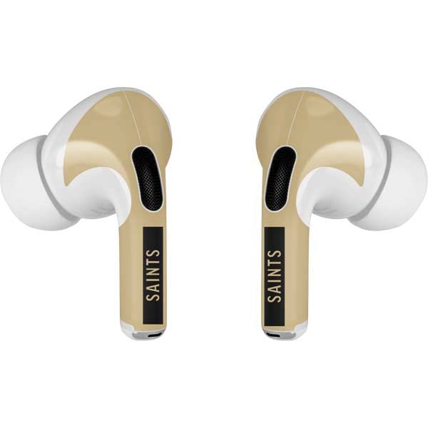 Skinit Decal Audio Skin Compatible with AirPods Pro 2nd Gen - Officially Licensed NFL New Orleans Saints Gold Performance Series Design