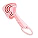 Zerodeko 3 Set Forma di Cuore per Dessert Posate Creative per Casa e Ristorante Design Ergonomico e Pratico Perfetti per Tè e Dolci immagine