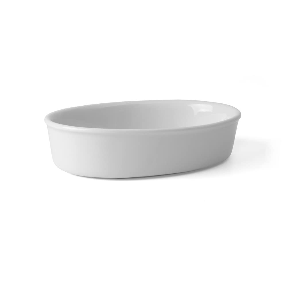 Plat et moule de cuisson Manoir Holst en porcelaine blanche haut de gamme