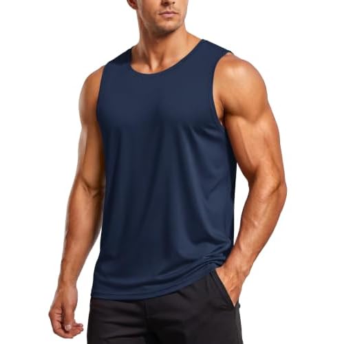 TACVASEN Men's Tank Tops Dry Fit UPF 50+ Workout Muscle Sleeveless Shirts