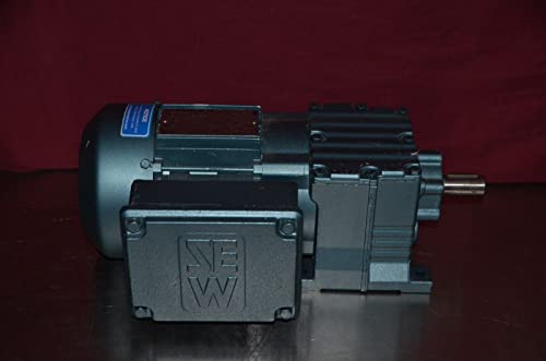 Sew Eurodrive R17DT71D4 Gear Motor 10.15 Ratio 0.5 HP 167 RPM Output 230YY/460Y