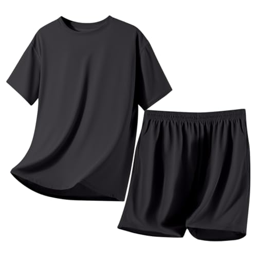 Ensemble de pyjama court homme en tissu premium doux et confortable pour l'été