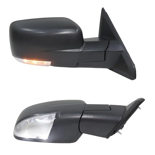 Rétroviseur Dodge Ram noir texturé avec miroir chauffant 10 broches - 4