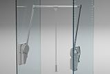 HWS Kleiderlift, Superlift, Tragkraft: 12-20kg für Schrank ohne Öldämpfer für Schrankbreiten von min. 750 mm - max. 1150 mm (Lift grau)