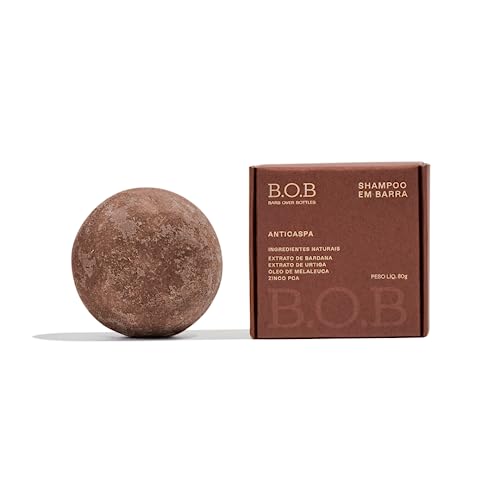 B.O.B Bars Over Bottles Shampoo em Anticaspa de uso diário para cabelos com caspa | Natural, vegano, livre de crueldade, sustentável, livre de plástico, waterless, anticaspa, suaviza