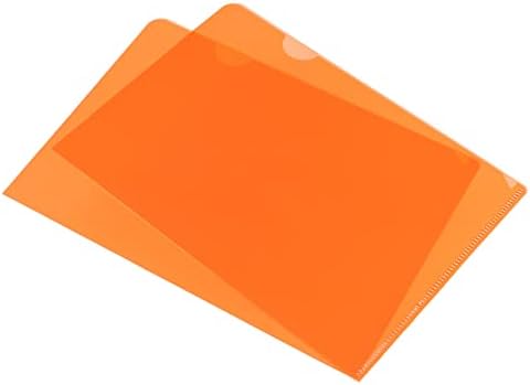PATIKIL L Type Folders, 12 Pack A5 8.8 x 6.3 Plastic File Project ...