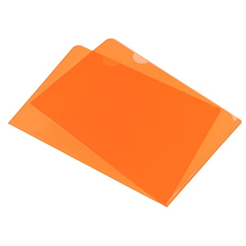 Dossiers L A5 plastique PATIKIL transparent orange rouge | Rangement document