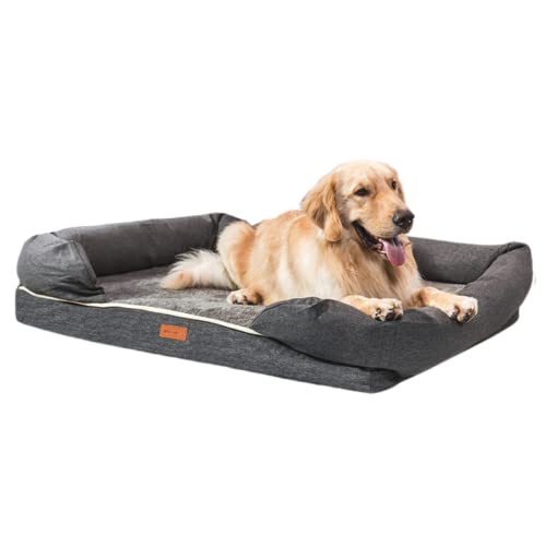 Orionispet Orthopedic Memory Foam With Certipur-Us® Dog Bed-Dog Sofa With Removable Washable Cover & Waterproof Lining And Non-Slip Bottom-Suitable Large And Extra-Large Dogs And Pets (X-Large) #TOP10