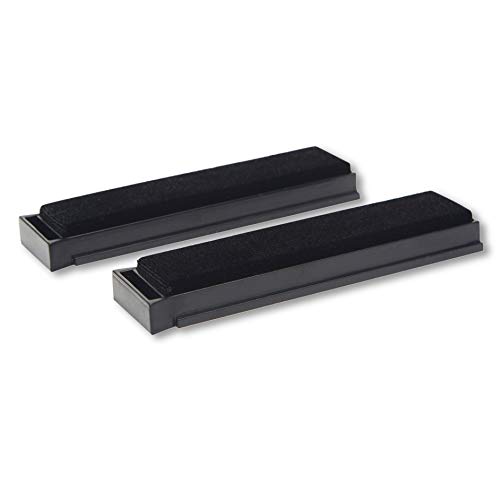 BIG FUDGE Cepillo de Limpieza para Discos de Vinilo de Repuesto para el Limpiador Record Friend - Kit de 2 Cepillos de Microfibra Aterciopelados y Antiestáticos Limpia Vinilos