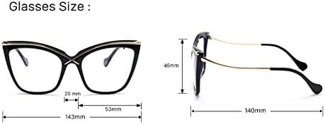 FEISEDY Oversized modieuze transparante lens bril grote frames