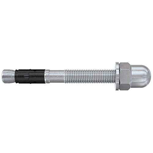 Image of Fischer FAZ II 12 /10 H-Bolt Anchor with Hat Nut for Attaching Railings and Concrete Concrete with Approval Galvanised Pack of 20 Grey