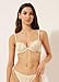 CALZEDONIA Woman's Push Up Swimsuit Shiny Satin in Cream, Size L