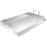 Nonstick Stainless Steel Griddle for Gas Grill Nanoceramic Universal Griddle for Gas Stove Top 25' x 16' Flat Top Plate Cooking Skillet Pan Teppanyaki Camping Outdoor Tailgating Plancha Para Cocinar