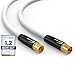RedStar24 Antennenkabel 4m Weiß – Stecker zu Buchse Koaxial IEC – Premium HDTV Koaxialkabel für Kabelfernsehen | TV Kabel: Kompatibel mit TV, Radio, DVB-T/T2, DVB-C, DAB Buch mit günstig Kaufen-RedStar24 Antennenkabel 4m Weiß – Stecker zu Buchse Koaxial IEC – Premium HDTV Koaxialkabel für Kabelfernsehen | TV Kabel: Kompatibel mit TV, Radio, DVB-T/T2, DVB-C, DAB