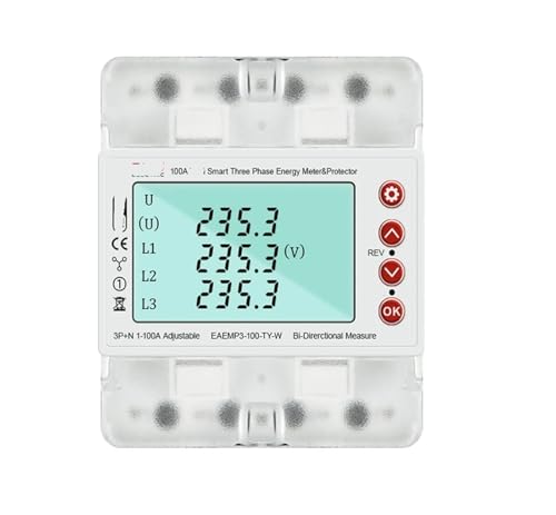 Commutateur relais triphasé 380V haute précision à mémoire kWh