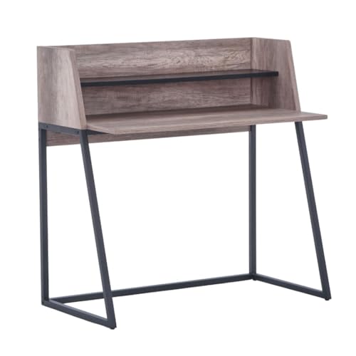 Oficina, Home Improvement fratello muebles | Escritorio Minimalista Calico | para Oficina, Casa, Recámara | Almacenamiento para Laptop | Fabricado en Metal y MDF | Diseño...