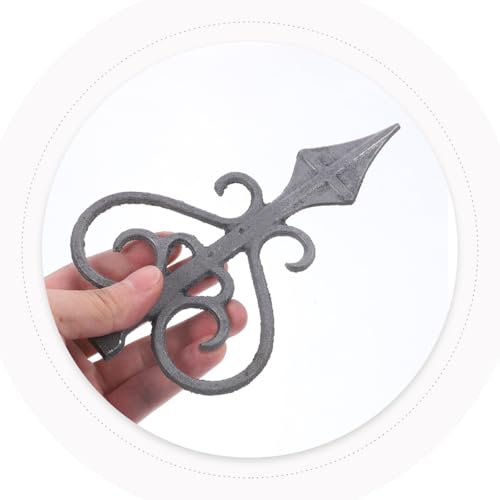 Remates de cerca de hierro con diseño elegante y herraje ornamental de alta resistencia 4