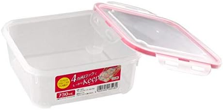 Amazon イノマタ化学 保存容器 フォーロックキーパー 730ml Sq 730 保存容器 キャニスター オンライン通販