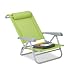Produktbild Relaxdays Liegestuhl klappbar, Nackenkissen, Flaschenöffner, 8-stufig verstellbar, bis 120 kg, Kunststoff, Stahl, grün, 76, 50 x 58, 00 x 80, 00cm