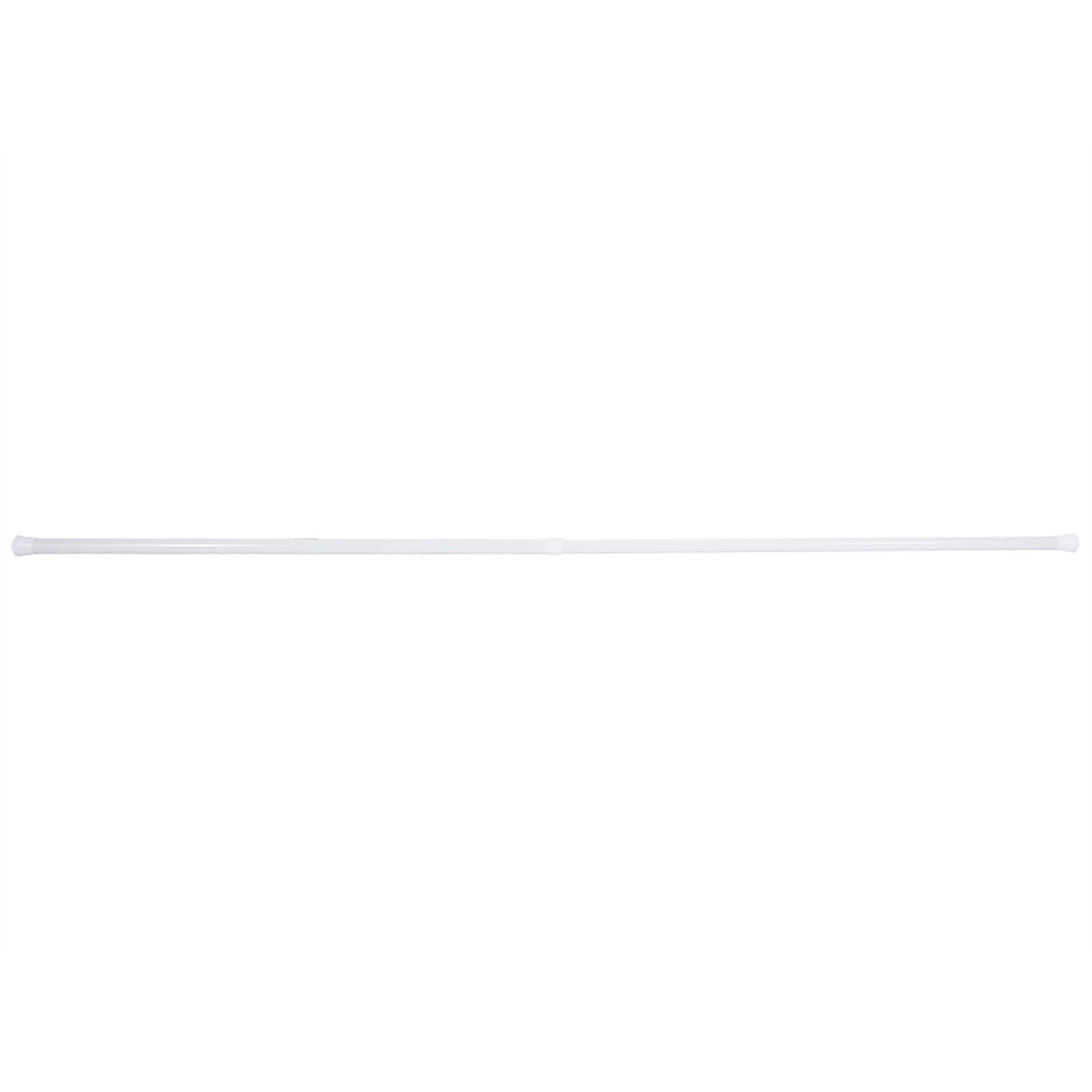 Tringle à Rideau Télescopique Extensible, Fer Durable Réglable 85-150cm pour Salle de Bain, Douche et Armoire