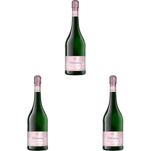 Geldermann Sekt Rosé - Jahrgang (1 x 0,75l) – ein Jahrgangssekt der Extra-Klasse - 3 Jahre in traditioneller Flaschengärung gereift (Packung mit 3)