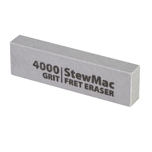 StewMac Borrador de trastes de guitarra, grano 4000, gris