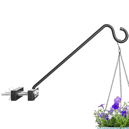 Mangeoire pour oiseaux - Station d'alimentation multifonction en métal avec base à 5 fiches - Double crochets - Support de jardin robuste sur pied pour mangeoires à oiseaux, lampes solaires, paniers