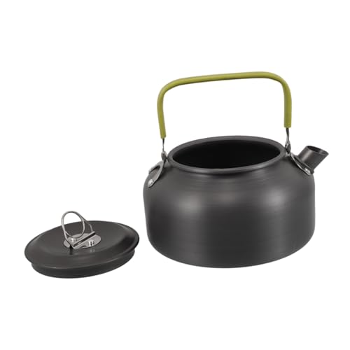 VICASKY Compact Outdoor Tea Kettle Lightweight Aluminum Alloy Camping Pot for Boiling Water Tea Coffee for Hiking Travel Picnics Outdoor Adventures
