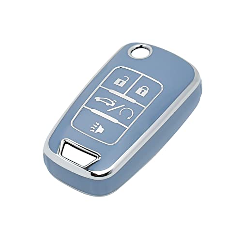 Coque clé voiture Chevrolet GMC pour style actif et dynamique bleu TPU