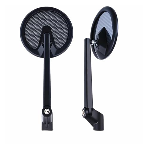 Rétroviseurs de moto en carbone avec fixation robuste de 8mm et 10mm pour une conduite stable