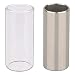 Vivipa 2 Pieces Glass Slide and Stainless Steel Slide for Guitar, Bass, Medium (6 cm)