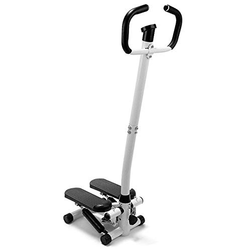 Twist Stepper mit Griff Zusammenklappbar Treppensteiger mit LCD-Monitor für Treppen Klettern für Fitness Aerobic Übung Zuhause Büro Fitnessstudio Portable Stepper Laden Sie 150kg Black Cover