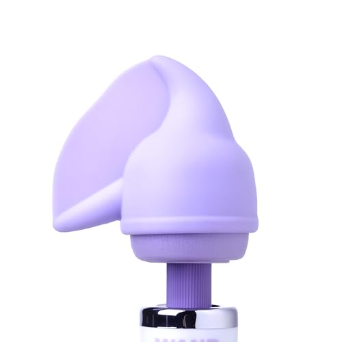 Wand Essentials Flutter Wand Massager Attachment for Women Soft Silicone Pleasure Wing for Teasing Tickling Stimulation Fits Most Standard Wand Massagers Velvet-Like Body-Safe Material