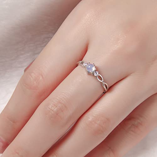 Meissa 925 Sterling Silver Ring Handmade Dainty Rings Purple Stone Cubic Zirconia Band Engagement Promise Wedding Ring For Women Size 3-10 #TOP3