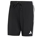 adidas Herren 3 Stripes Swim 8 Inch Swimwear, Black/White, 3XL