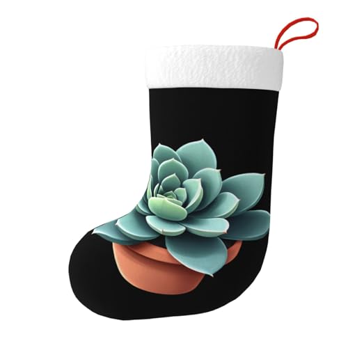 XBKGOHA Porcelain pot with meat Pattern Christmas Decorative Socks Stocking Soft, fluffy, lightweight and comfortable