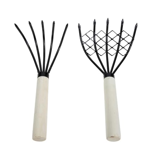 KESYOO 2pcs 5-Tine Claw Hand Rake