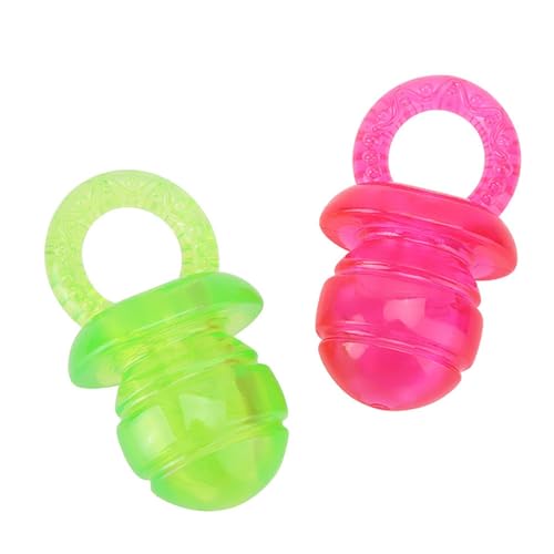 HWGING Chupete para perros, chupete para perros, juguete masticable de 10 × 8 × 5 pulgadas, 2 piezas para mascotas, cachorros, dientes molares, chupete para masticar, juguetes de entrenamiento para