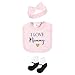 Hudson Baby Unisex Baby Cotton Layette Set, Girl Mommy, 9-12 Months