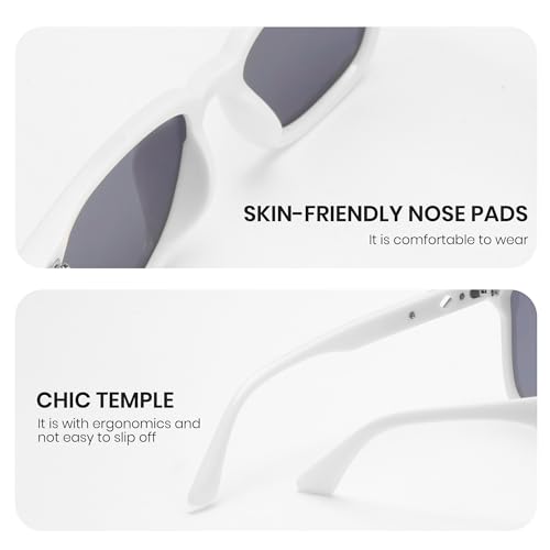 Cyxus Trendy Square Sunglasses For Women Men Classic Fashion Sun Glasses UV400 Protection 11604