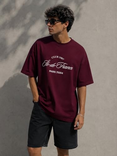 Image of ColorChakra Oversized Tshirt for Mens Down Shoulder Loose fit t-Shirt Men Oversize t-Shirt M to 4XL
