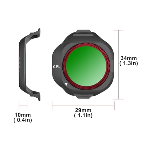 Filtro de lente Mini 5 Pro que elimina reflejos solares CPL 2