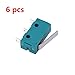 Antrader 6PCS KW4-3Z-3 Micro Switch KW4 Limit Switch 3pin 5A 125V Hinge Lever DC N/O N/C Switches for Mill CNC